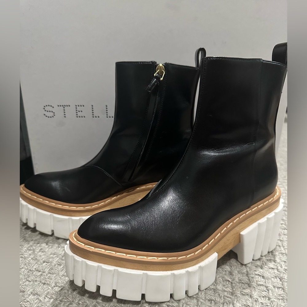 STELLA MCCARTNEY PLATFORM BOOTS - Picture 4 of 12